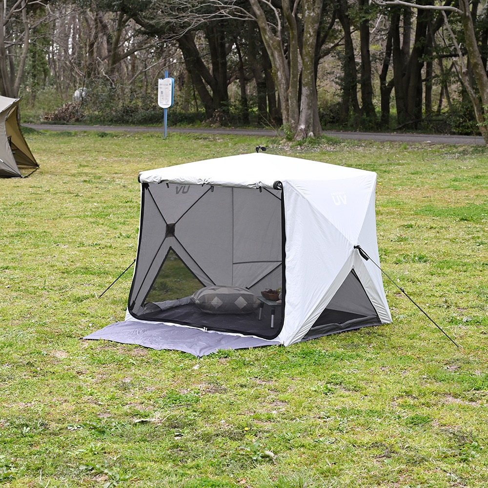 キャンパーズコレクション（Campers Collection） ポップアップテント サンシェード キャンプ パッとサッとサンシェードキューブ PATC-150 WH