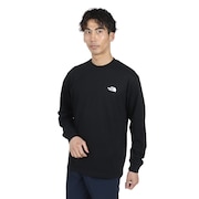 (メンズ)長袖Tシャツ ロングスリーブ バックスクエアロゴ Tシャツ NT32442 K2