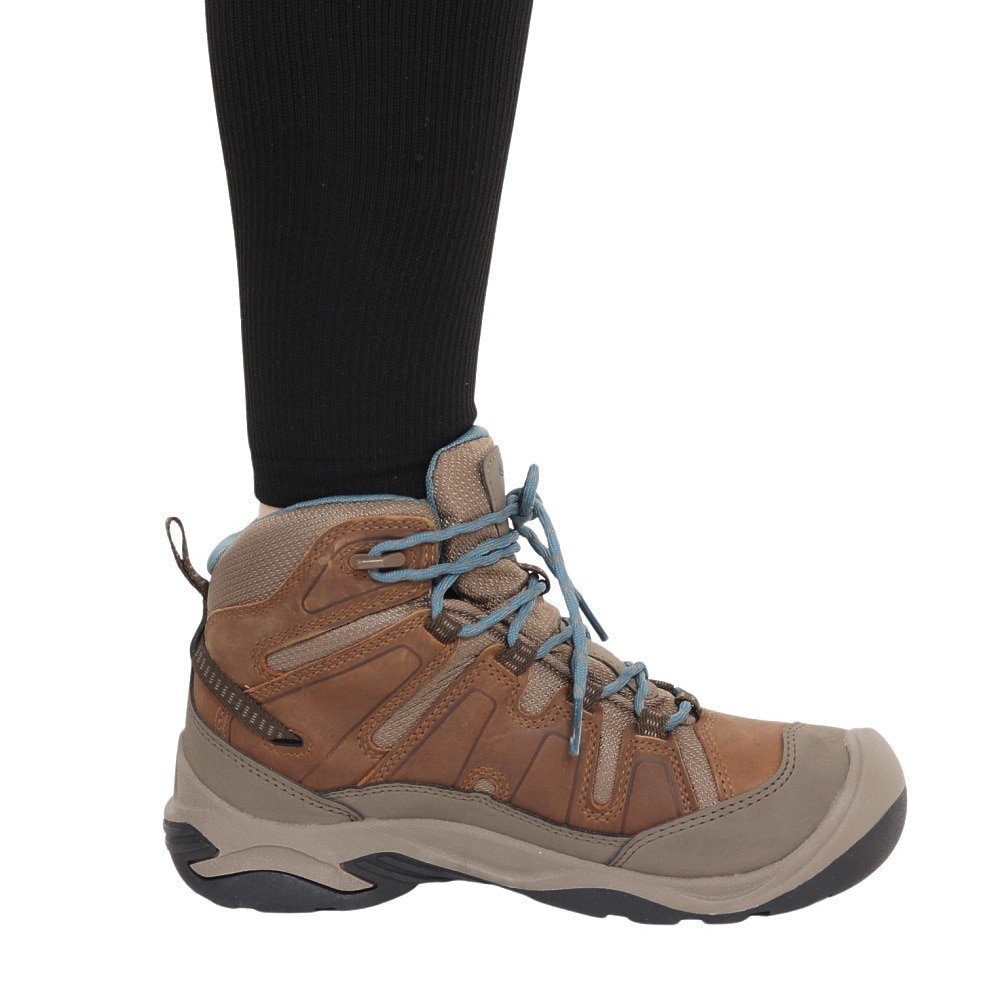 キーン（KEEN）（レディース）防水ハイキングシューズ サーカディア ミッド ウォータープルーフ 1026764 ブラウン トレッキングシューズ 登山靴