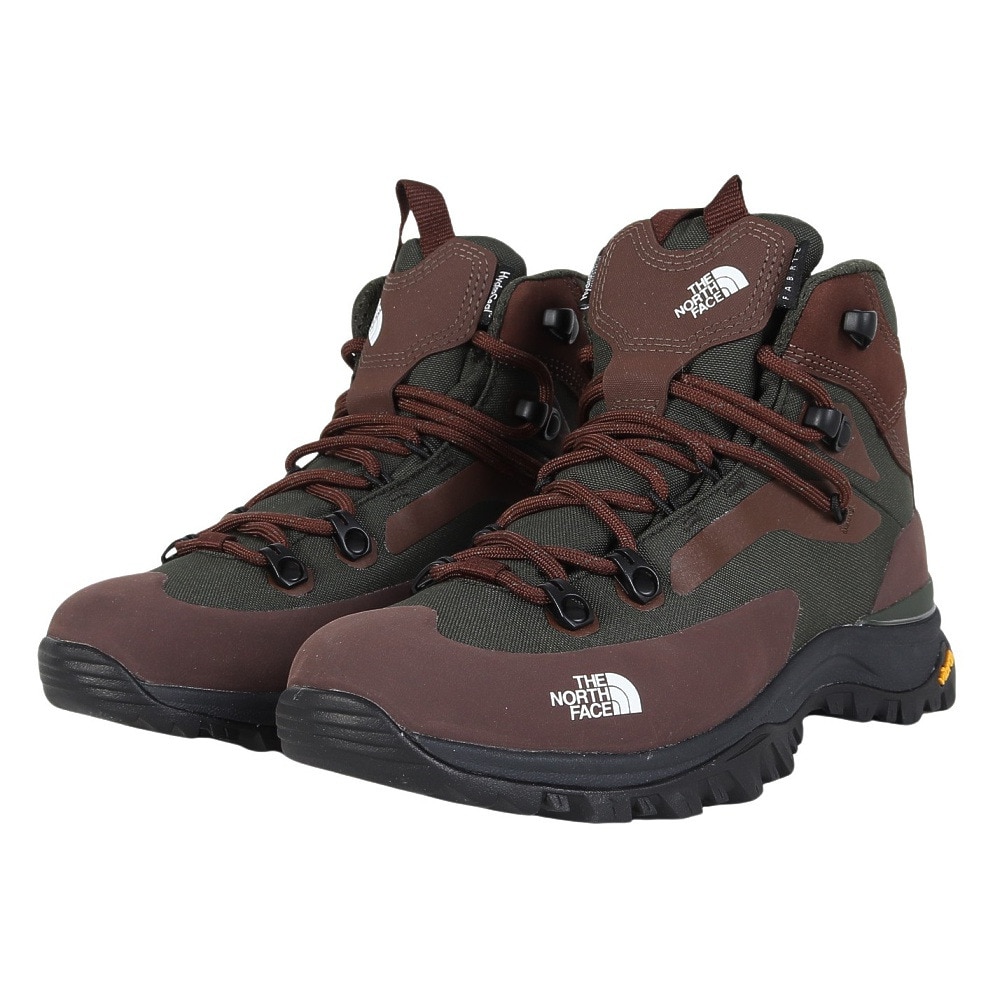 ザ・ノース・フェイス（THE NORTH FACE）（レディース）トレッキングシューズ 登山靴 クレストン ハイク ミッド ウォータープルーフ NFW52321 DK ダークグリーン 防水