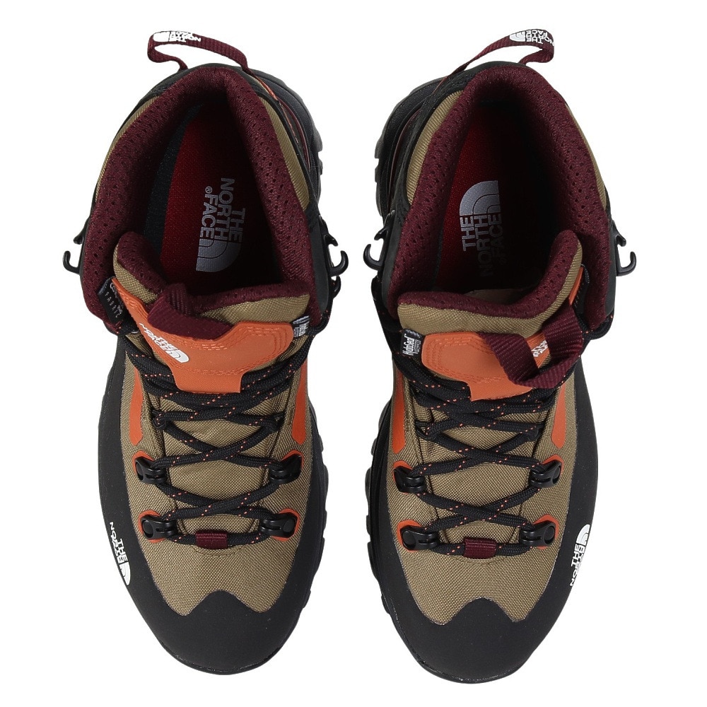 ザ・ノース・フェイス（THE NORTH FACE）（レディース）トレッキングシューズ 登山靴 クレストン ハイク ミッド ウォータープルーフ NFW52321 FK カーキ 防水