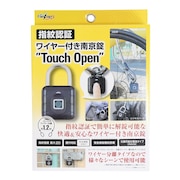 (メンズ、レディース)指紋認証 ワイヤー付き南京錠 Touch Open VietopS VTS-FPWPL-TOタッチオープン