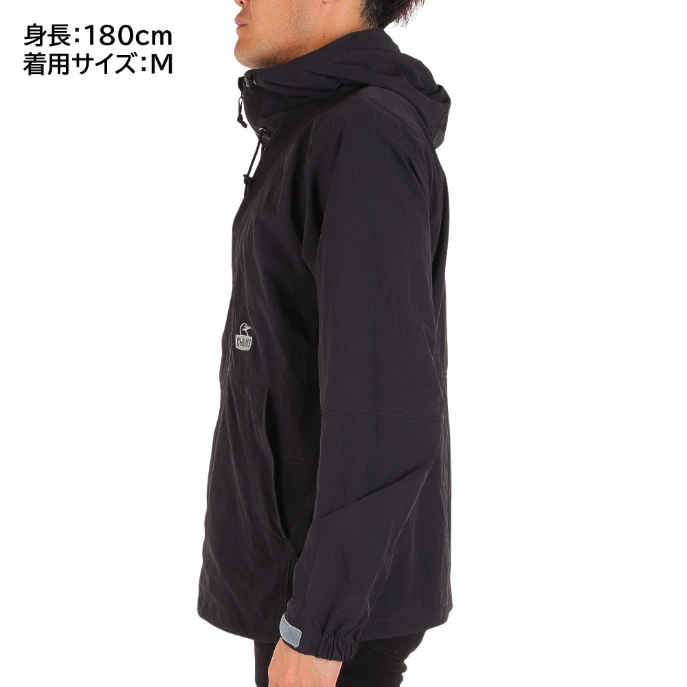 チャムス（CHUMS）（メンズ、レディース）軽量 ストレッチ アウター ジャケット キャンプフィールドフーディ CH04-1338-K001 ブラック